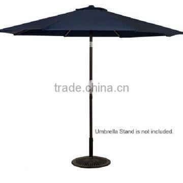 Navy Blue 3M Fabric Patio Market Umbrella