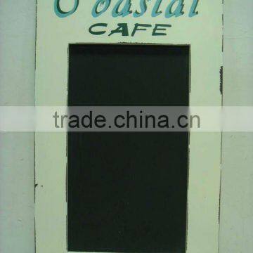 Vintage Distressed Blackboard Frame Cafe Blackboard