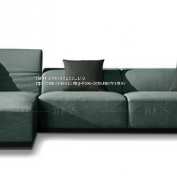 Customerized Fabric Sofa Made in China Europen Slant Seat Design Movelable photo-2