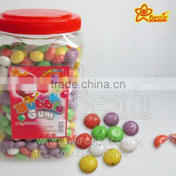 Small Round Beans Fruity Flavour Bubble Gum