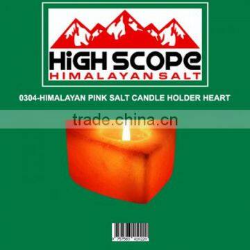HIMALAYAN PINK SALT TEA LIGHT CANDLE HOLDER HEART SHAPE