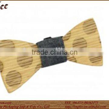Handmade Wooden Craft Custom Logo Wooden Bow Tie photo-3