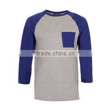 Bulk sale Raglan men tshirt / Hot selling cheap Raglan shirt