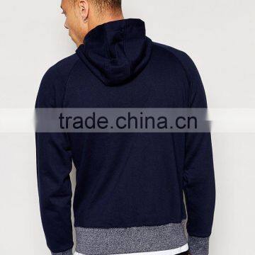 Contrast Cuff & Hem Hoodie photo-3