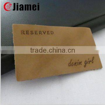 Hot sale OEM logo denim branded leather patch