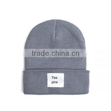 Blank Pattern Woolen Knitted Hat photo-3