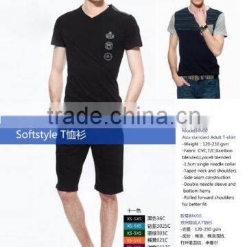 Factory OEM V-neck White T-shirts Wholesale ,summer Running Men Gym Sexy Short Sleeve v Neck t Shirts photo-4