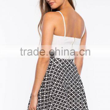 2015 New Fashion Geo Moves Skater Skirt for Ladies 51035# photo-2