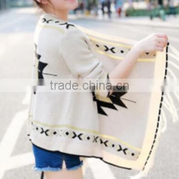 latest autumn winter heavy chunky poncho aztec knitted womens cardigan sweater