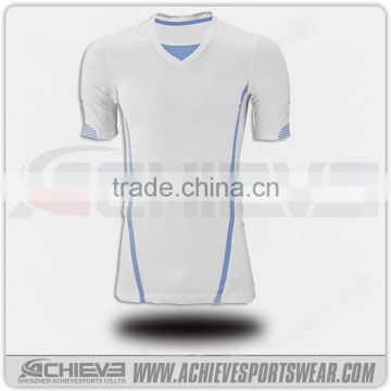 custom football shirt maker sublimated striped soccer jersey made in china