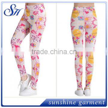 OEM Custom 92%polyester 8%spandex Pattern Leggings 2017 photo-2