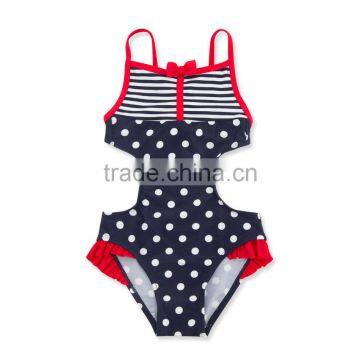 2017 OEM Service One Piece Design Girl Swimwear Kids Beachwear