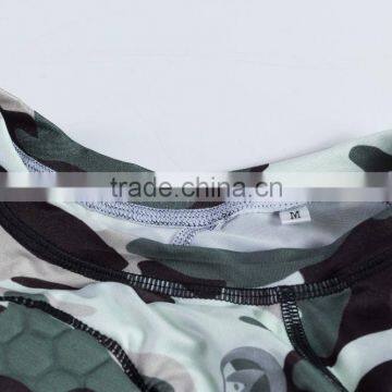 Padded Compression Protective Sport Short Sleeve Compression T Shirt and Shorts photo-5