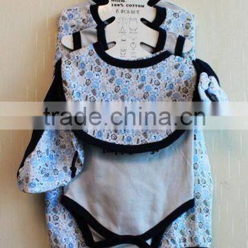 Wholesale Latest New Born Baby Boy Winter Clothes Knitted Long Sleeve Clothing Set 8TB1-34 photo-2