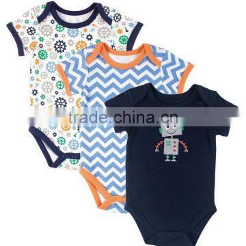 Printed Summer Wear Short Sleeve Pattern Custom Made Infant Cotton Smocked Infant Baby Clothes Wholesale Price photo-2