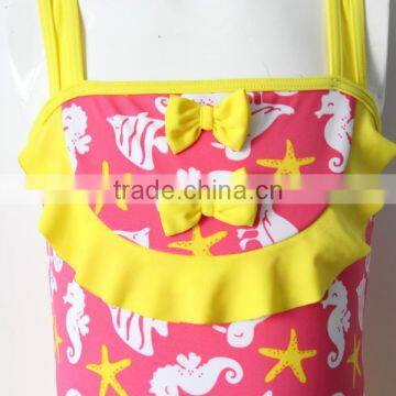Stars One Piece Yellow Swimwear photo-3