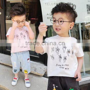 S17365A New arrival childrens wear new pattern t shirt