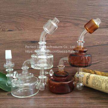 High Quality Glass Bong water pipe Straight pure glass TreePerc glass bongs glass hookah