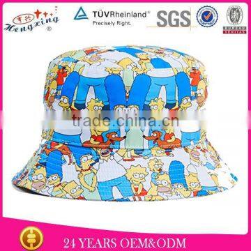 2015 New Style Digital Print Fabric Plain Bucket Hat Wholesale Blank Custom Kids Plain Bucket Hats