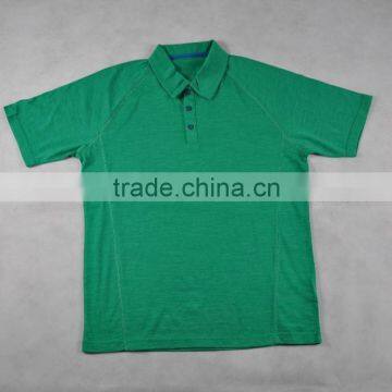 100% Men's Superfine Merino Wool Fashionable Golf Polo T-Shirts Size Plus photo-2