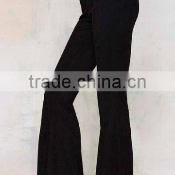 EY0113P Factory Custom Made Elegant Flare Trousers Latest Ladies Sexy Pants photo-2