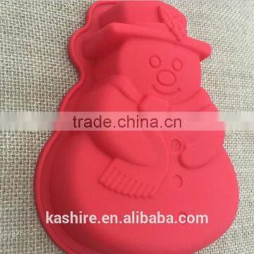 Safety Snowman Shape Silicone Chocolate Mould,soap Mold,diy Cake Mould photo-3