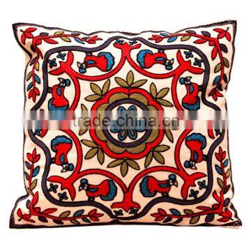2016 New Cotton Wool Embroidery Special Canvas Home Furnishing Square Pillow Cover Hot Sales photo-2