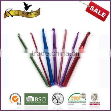 Charmkey Knitting Needle Colorful Aluminum Crochet Hook Set t Shirt Yarn Crochet Tools photo-4