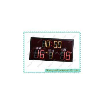 Wireless futsal electronic scoreboard with digital led scoreboard supplier
