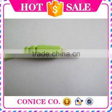 2015 Wholesale Silicone Plastic Plug in Ear Earbuds Stereo Handsfree Wired Microphone Earphones photo-2