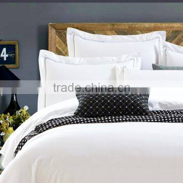 Wholesale Luxury Customized Hotel White Cotton Bed Sheet Sets