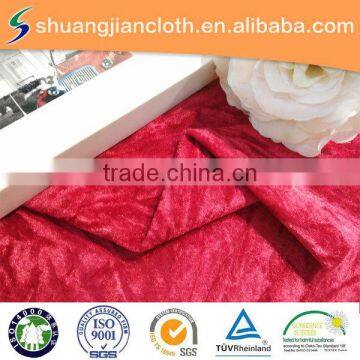 100% polyester crush velour sofa fabric