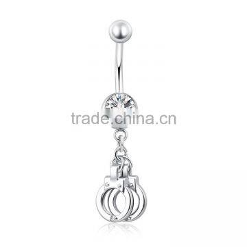 Minimalist Belly Dangle Navel Ring