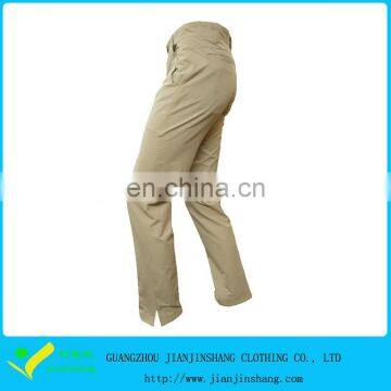 Loose Fit OEM Plus Size Polyester Golf Trousers For Men In Khaki