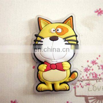 Lovely cartoon cat soft PVC magnet for fridge decoration