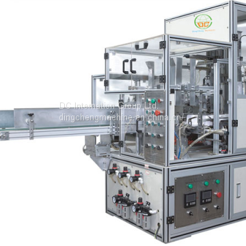 Automatic facial tissue cardboard box sealing machine