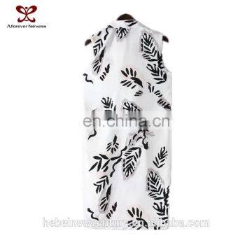 Girls Clothes Custom Jacket Women Without Coats Wholesale Trees Leaf Printed Fall Long Vest Clothing Suit Collar Vest 2015 photo-2