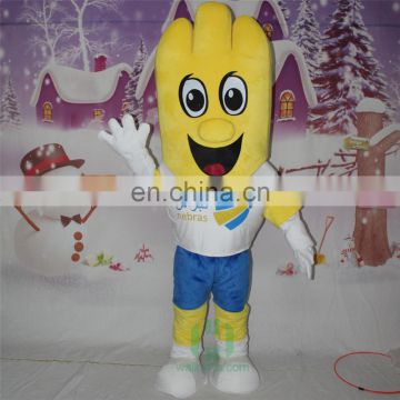 HI funny mascot costume with a big smile,plush cartoon character mascot costume