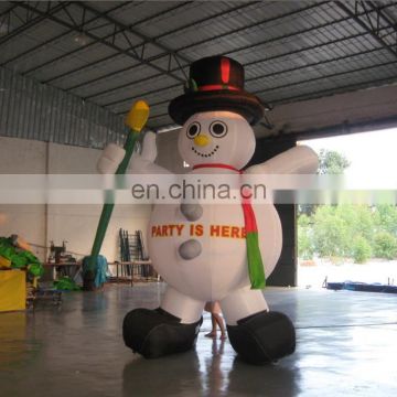 inflatable snowman