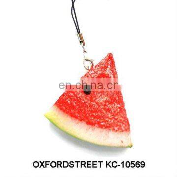 fashion soft PVC fruit mobile charm