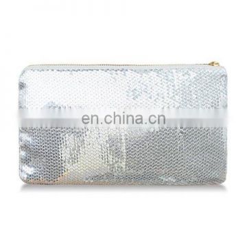 Trendy Solid Color and Sequined Design Women's Clutch Bag