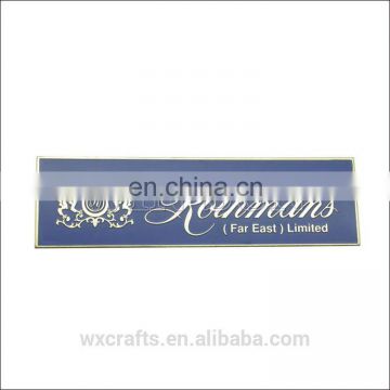 custom metal name tag pin