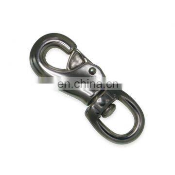 Swivel metal round eye snap hook for luggage handbag backpack dog leash