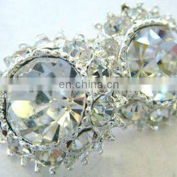 2013 new rhinestone hair flower embellishment garment accessory button