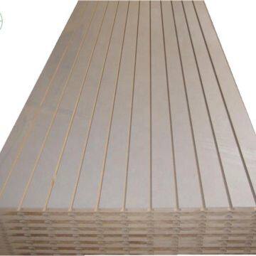 12mm slatwall mdf/slotted mdf / groove mdf used for display or decoration