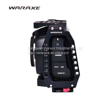WARAXE QR Half Cage for Blackmagic Design Pocket Cinema Camera 4K (BMPCC 4K) Built-in QR Plate 4510 photo-3