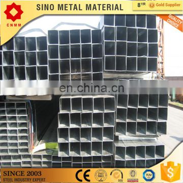 tube/galvanized gi pipe 40x40 galvanized square and rectangular hollow section 100x100x5