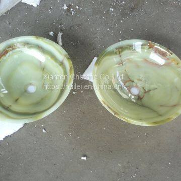 Зеленые ониксовые умывальники, зеленые ониксовые ваннные раковины, каменные умывальники