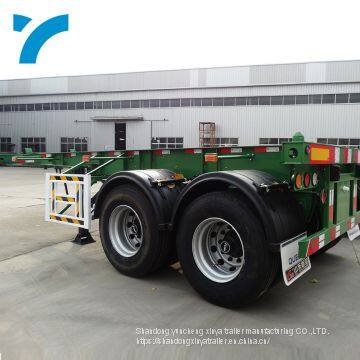 Skeleton 2axles 20FT Container Chassis Container Semi Truck Trailer