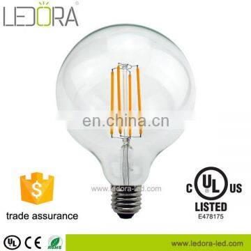 SHEN ZHEN LEDORA G80 G95 G125 Led Globe Lamp 220V 360 Degree All Glass Vintage Led Filament Dimmable photo-2